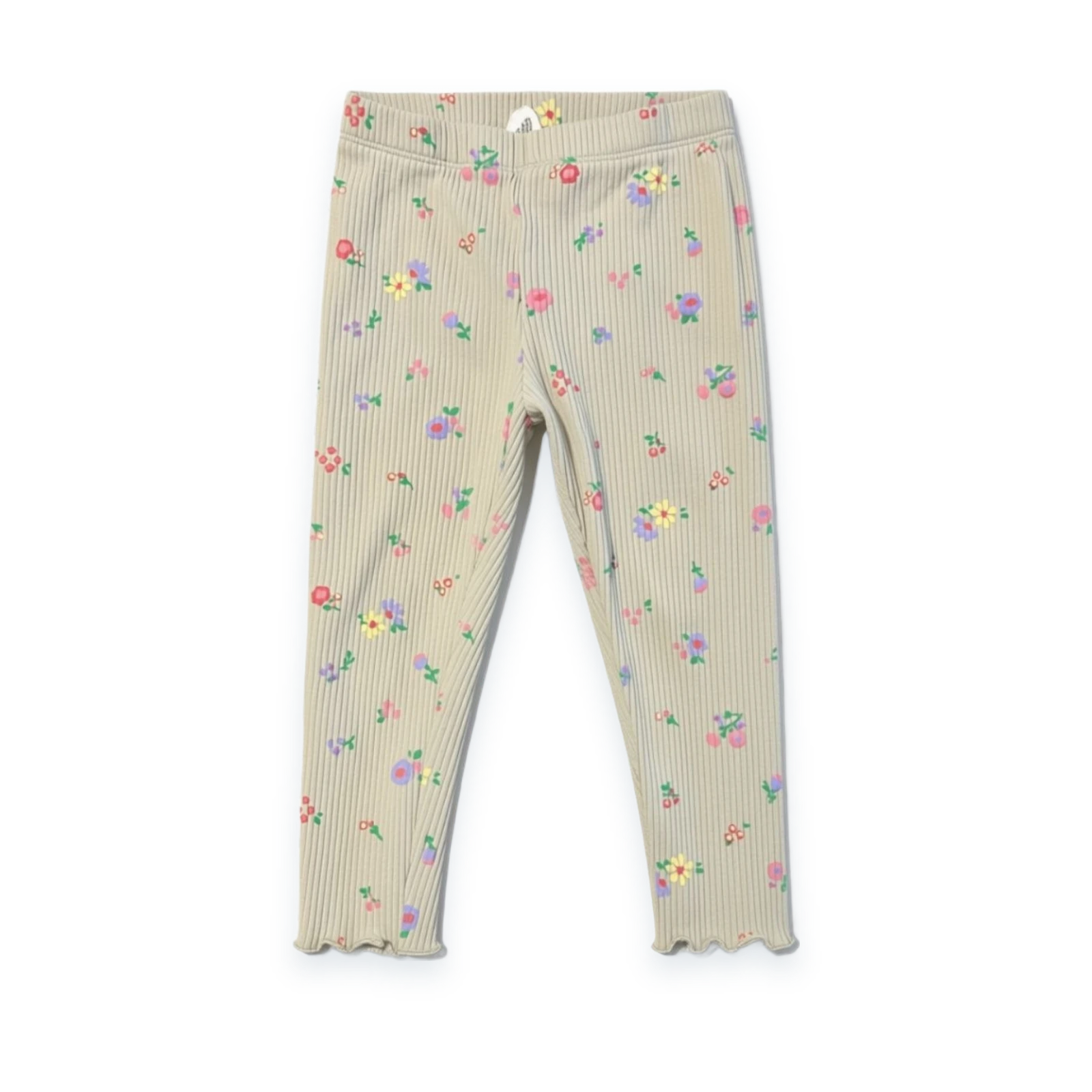 H&M Ribbed Floral Leggings, Size 6-18M