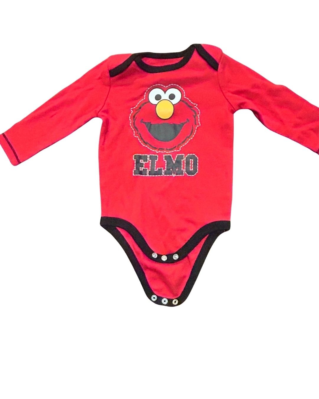 Sesame Street Elmo Long-Sleeve Bodysuit, Size 6-9M