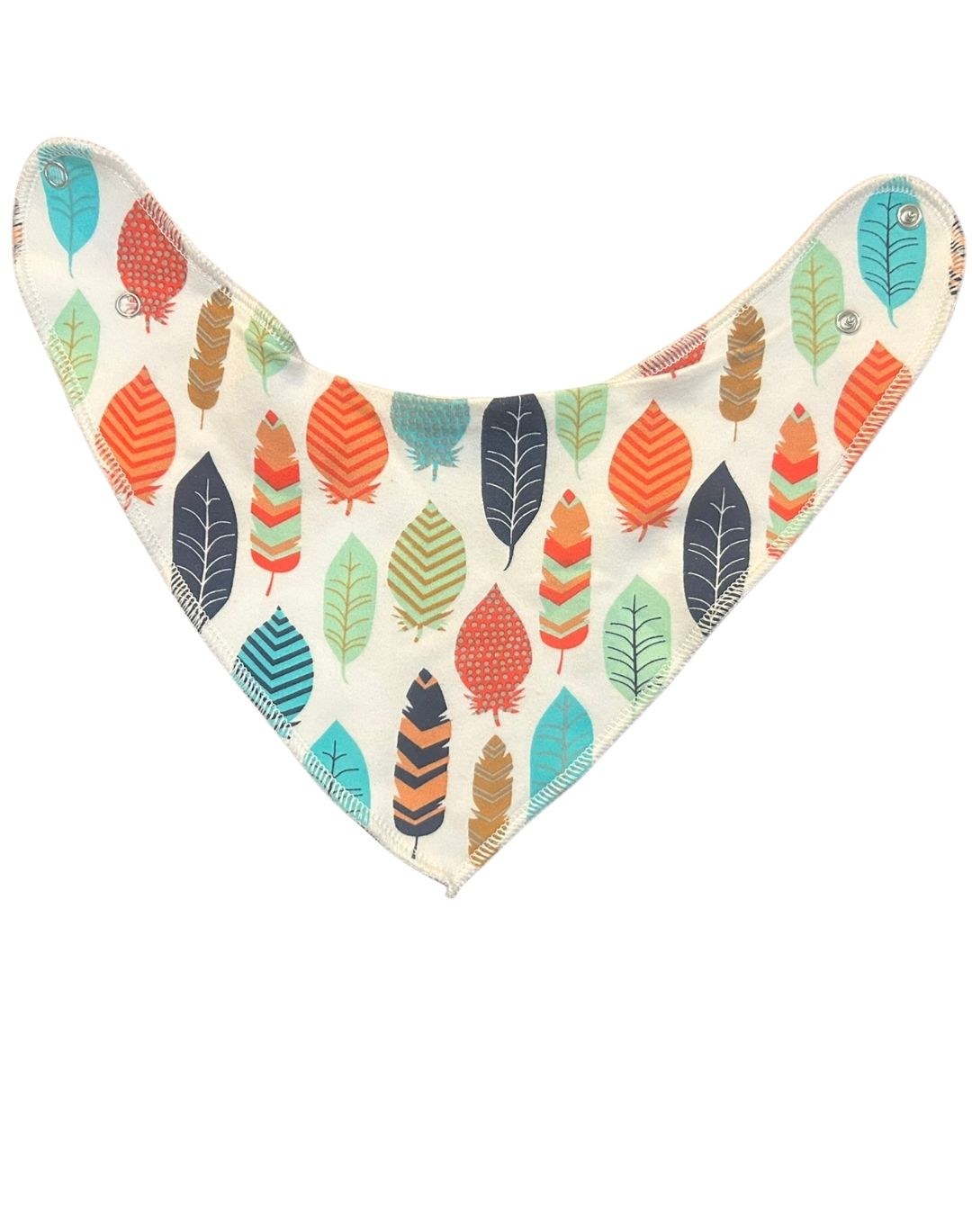 Unbranded Feather Print Bandana Bib
