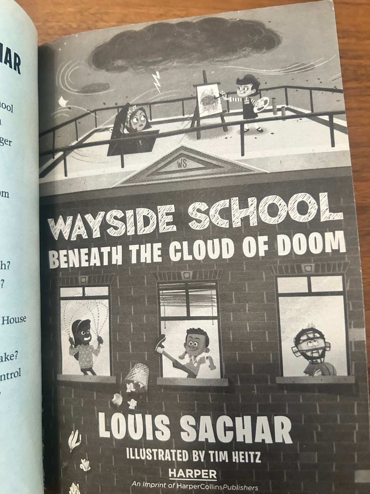 Wayside School Beneath the Cloud of Doom Paperback Book photo 3
