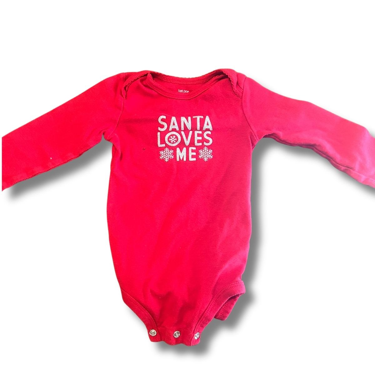 Just One You by Carter's Santa Loves Me Holiday Bodysuit, Size 12M