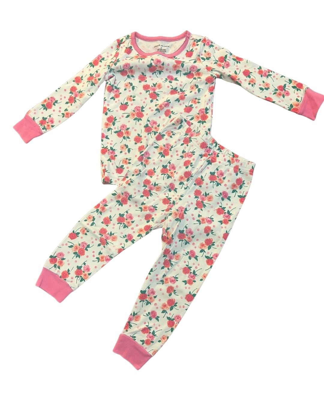 Janie and Jack Floral Pajama Set, Size 2T