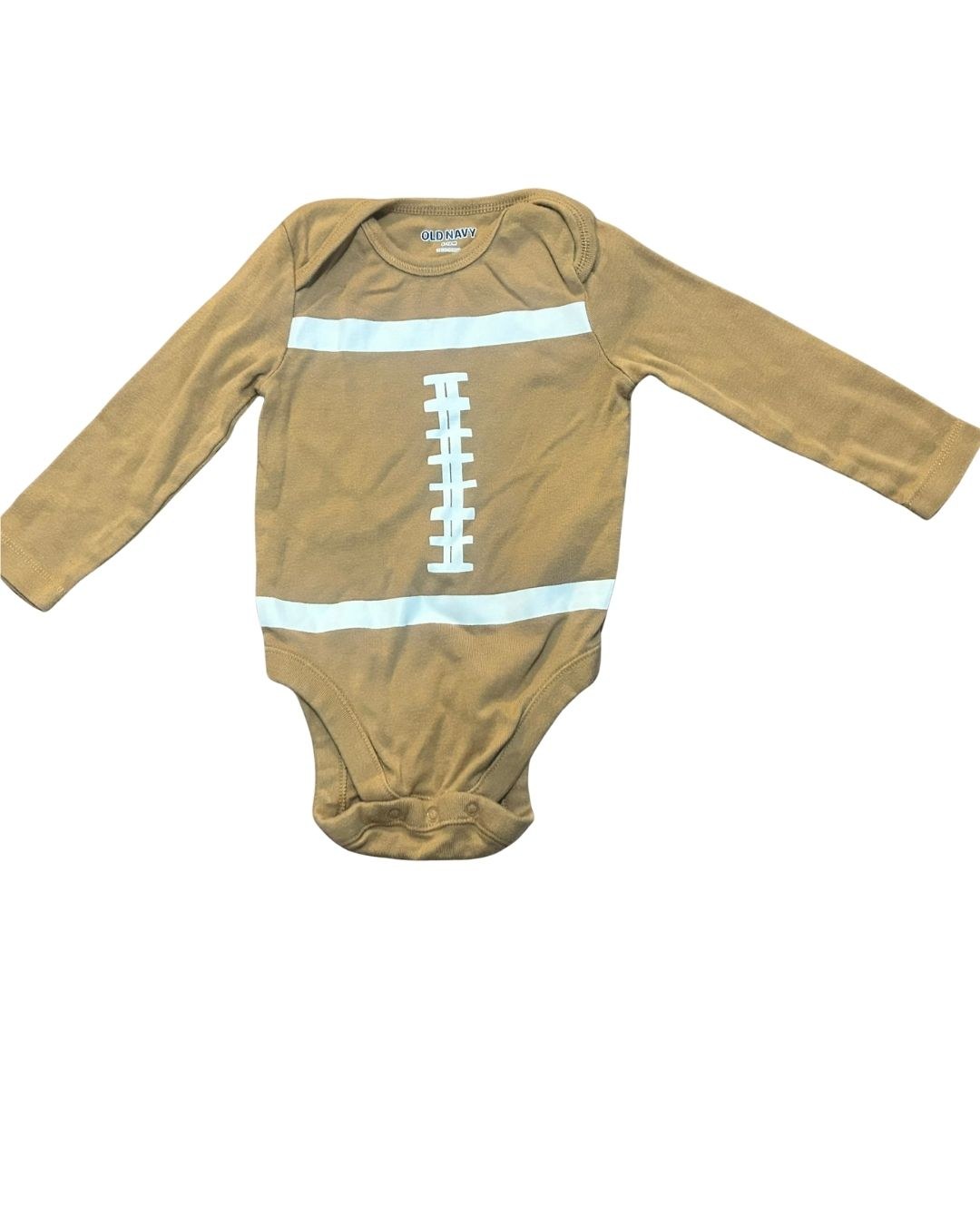 Old Navy Long-Sleeve Football Bodysuit, Size 6-12M