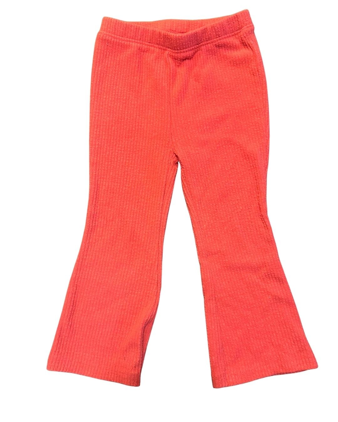 Old Navy Red Ribbed Flared Pants, Size 2T